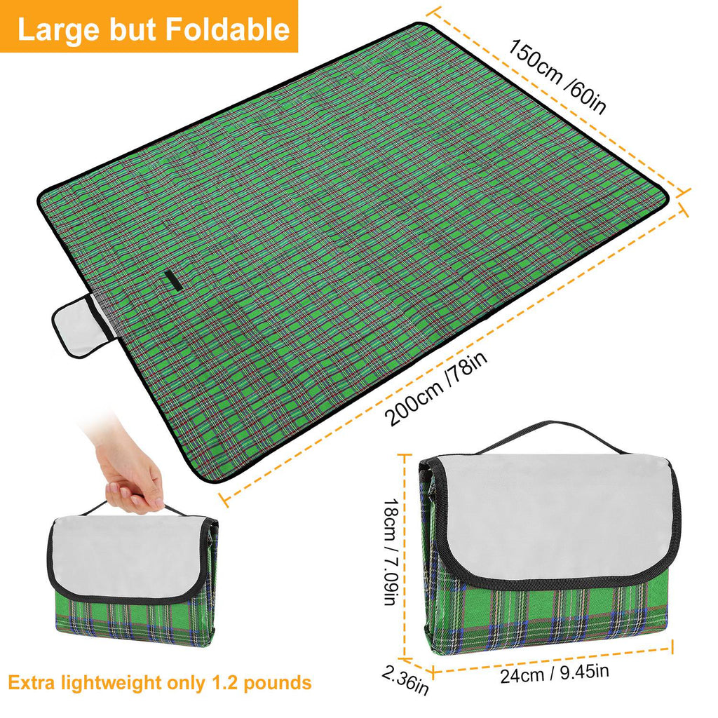 Waterproof Foldable Picnic Blanket with Carry Strap