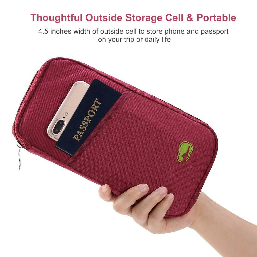 12 Pocket Travel Passport Wallet
