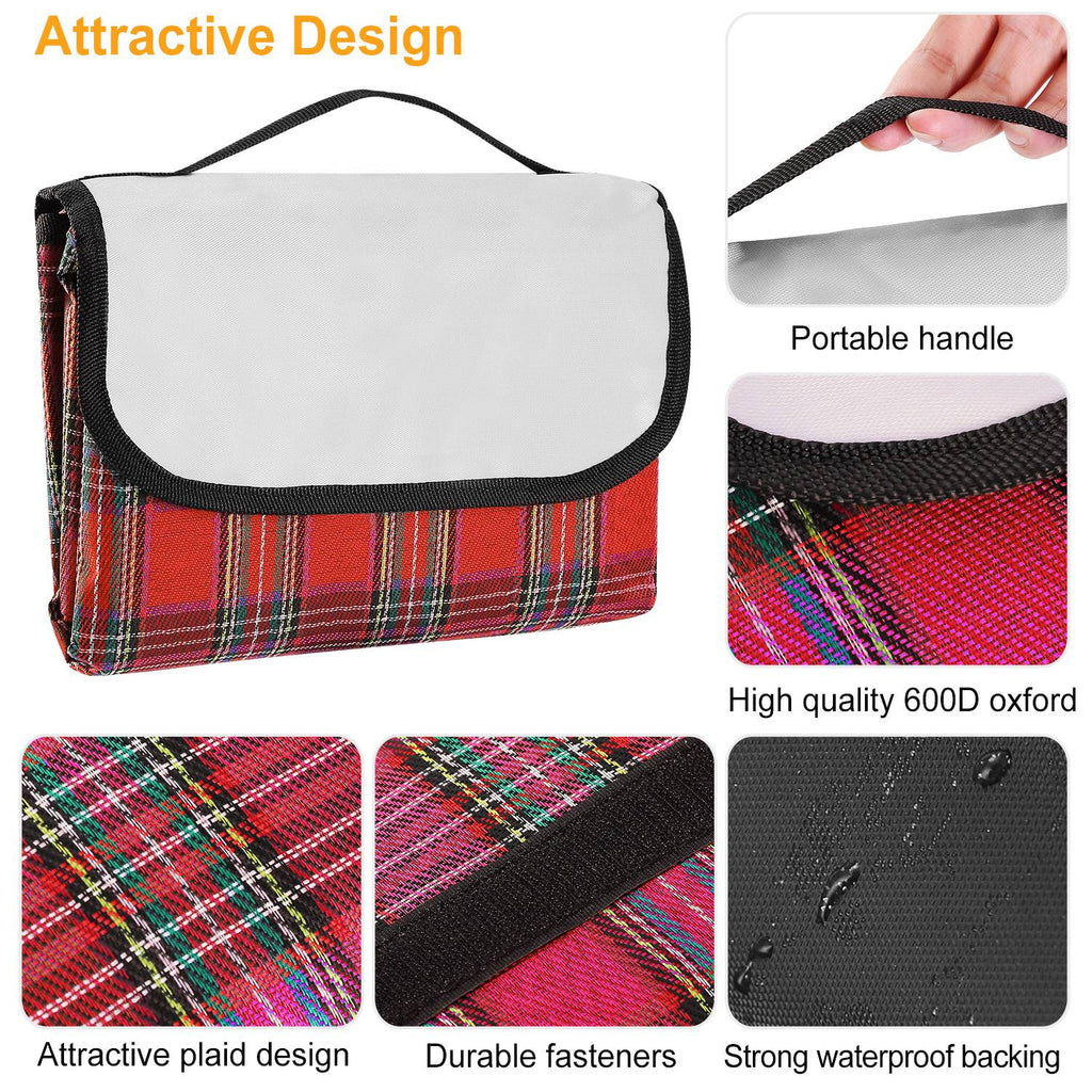 Waterproof Foldable Picnic Blanket with Carry Strap