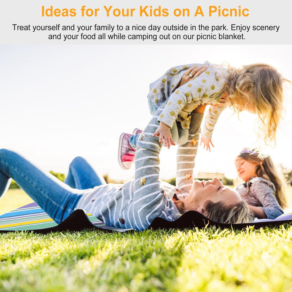 Waterproof Foldable Picnic Blanket with Carry Strap