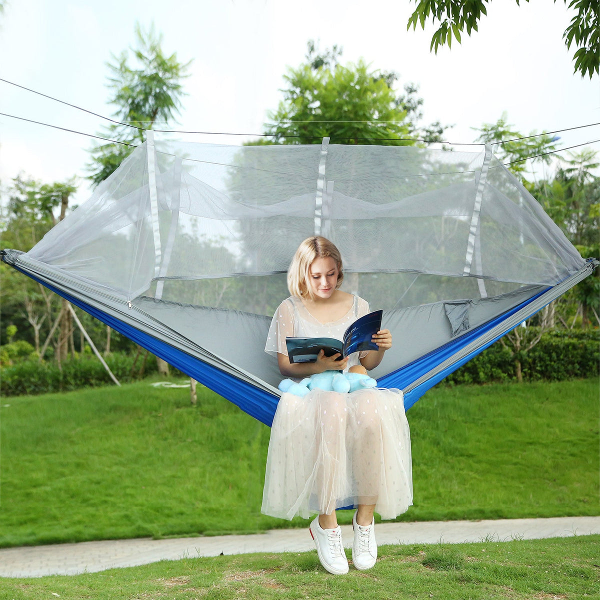 GemGear 2-Person Camping Hammock with Mosquito Net