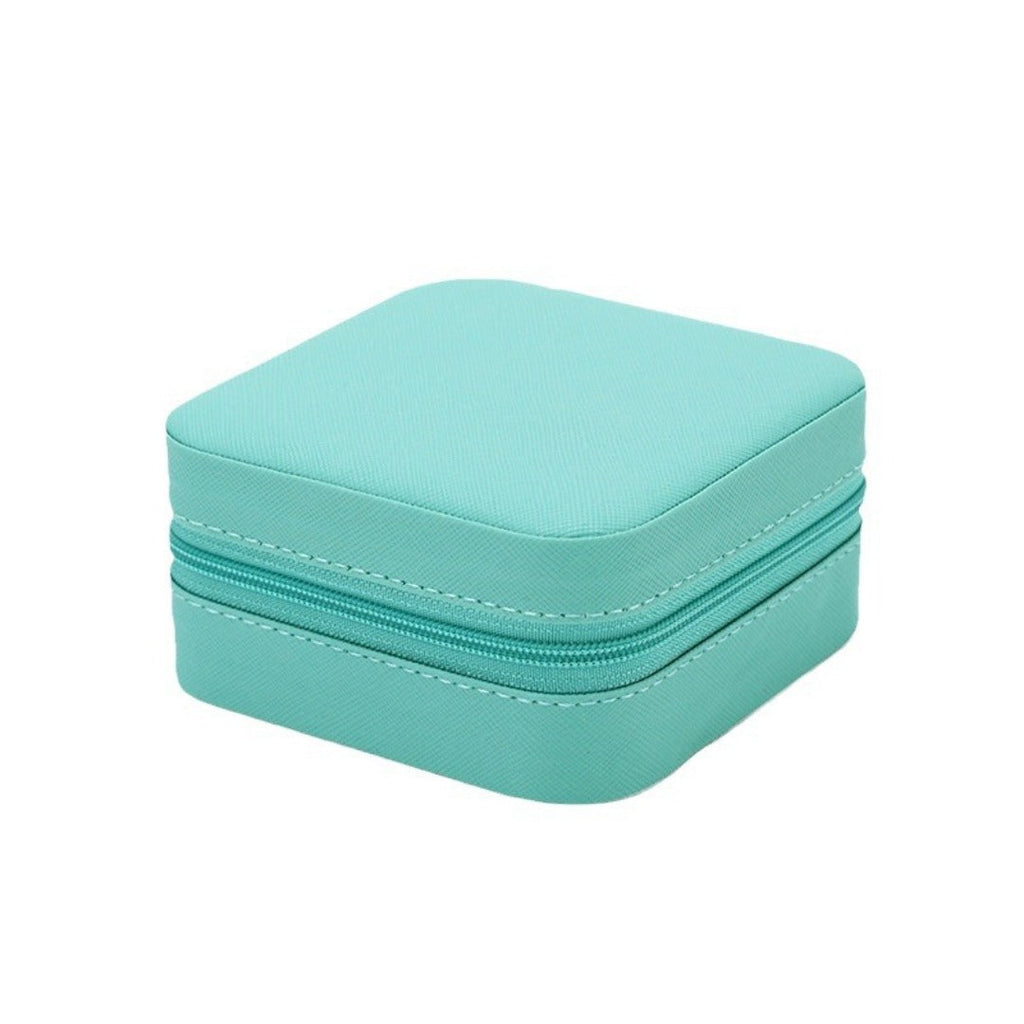 Portable Travel Jewelry Organizer | Zippered PU Leather Case
