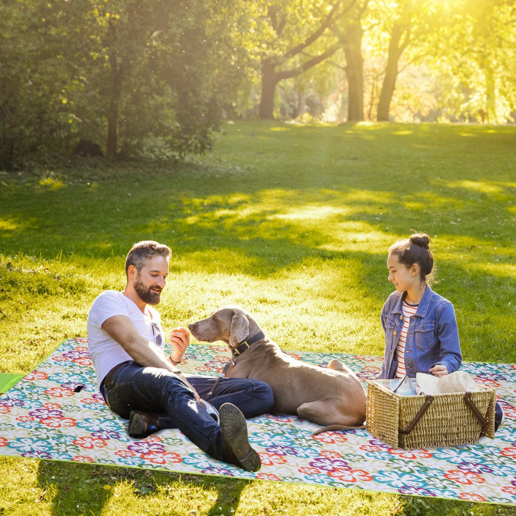 Waterproof Foldable Picnic Blanket with Carry Strap