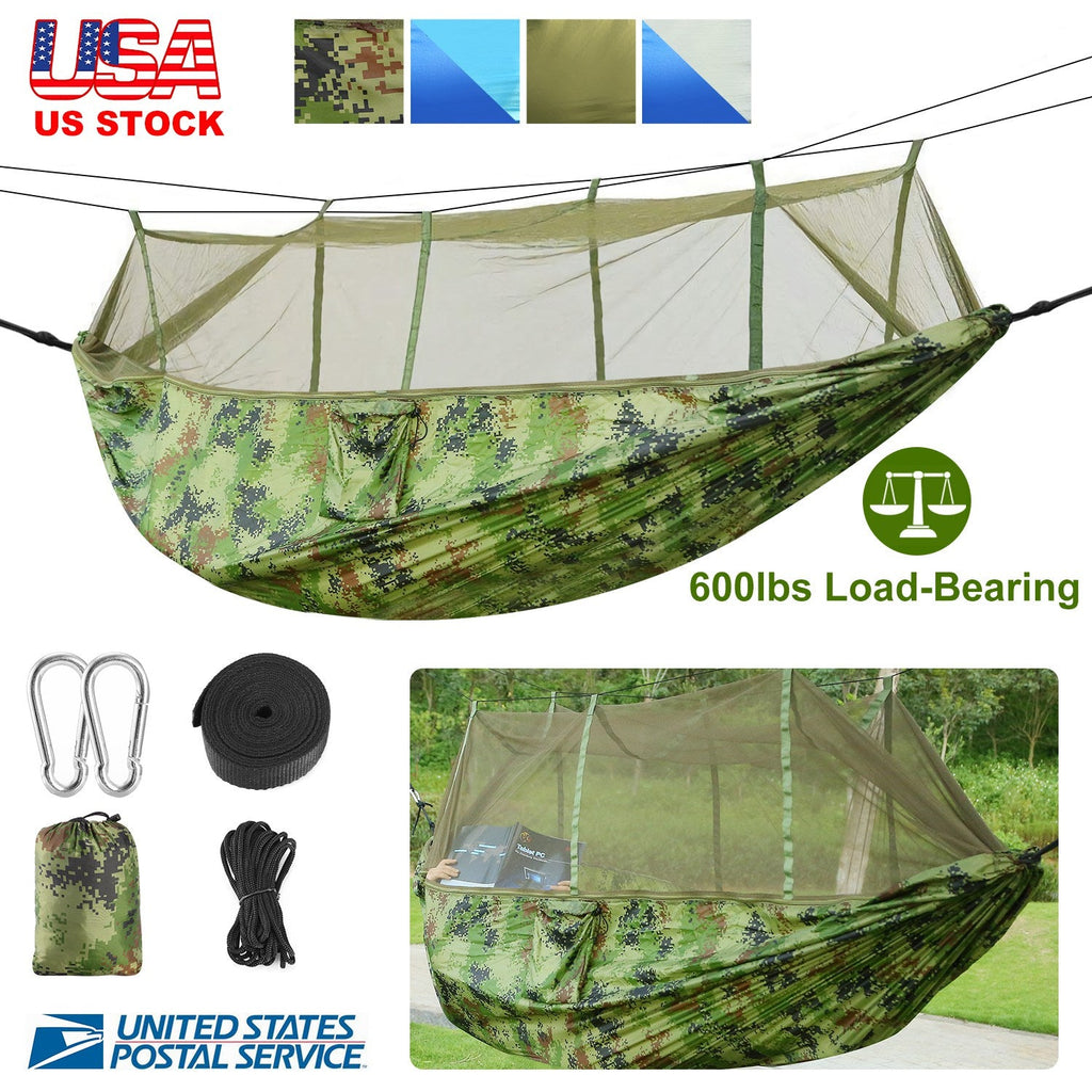 GemGear 2-Person Camping Hammock with Mosquito Net