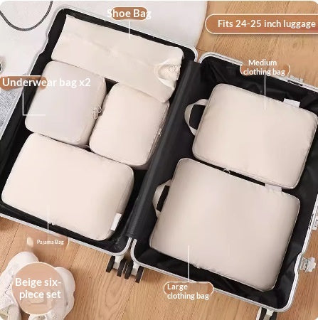 6-Piece Compressible Travel Packing Organizer Set