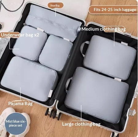 6-Piece Compressible Travel Packing Organizer Set