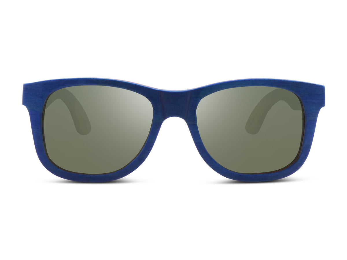 Traveler | Blue | Wooden Sunglasses