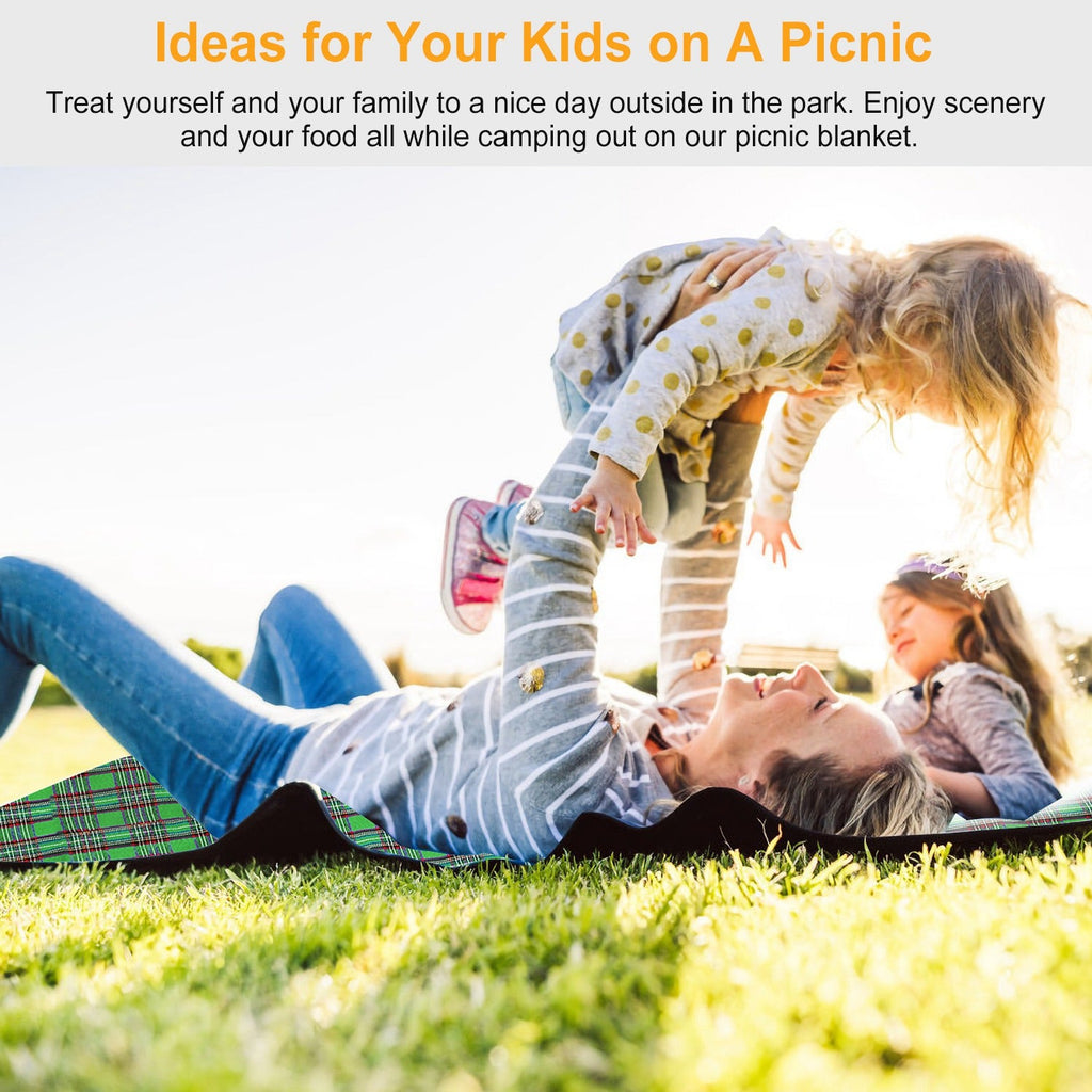 Waterproof Foldable Picnic Blanket with Carry Strap