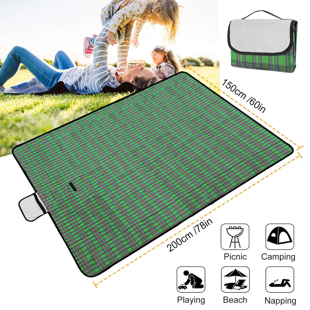 Waterproof Foldable Picnic Blanket with Carry Strap