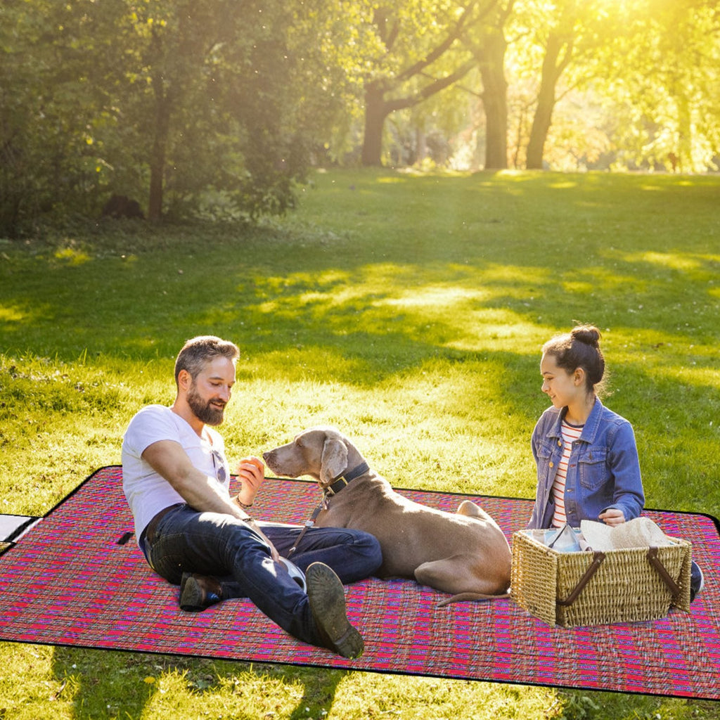Waterproof Foldable Picnic Blanket with Carry Strap
