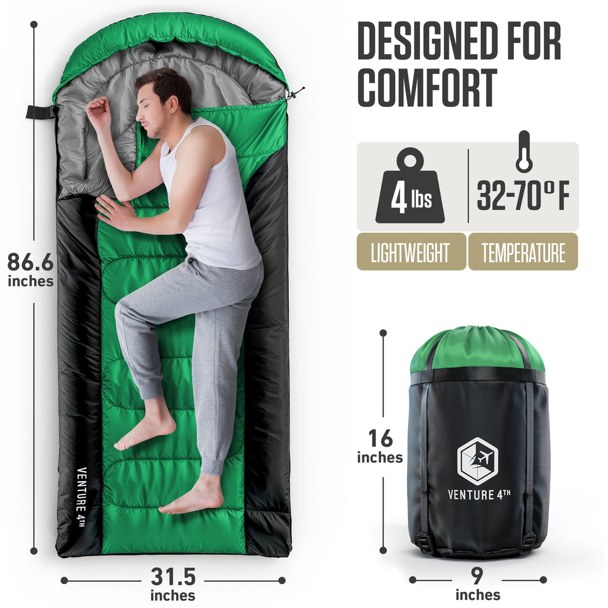VENTURE 4TH XXL Camping Sleeping Bag