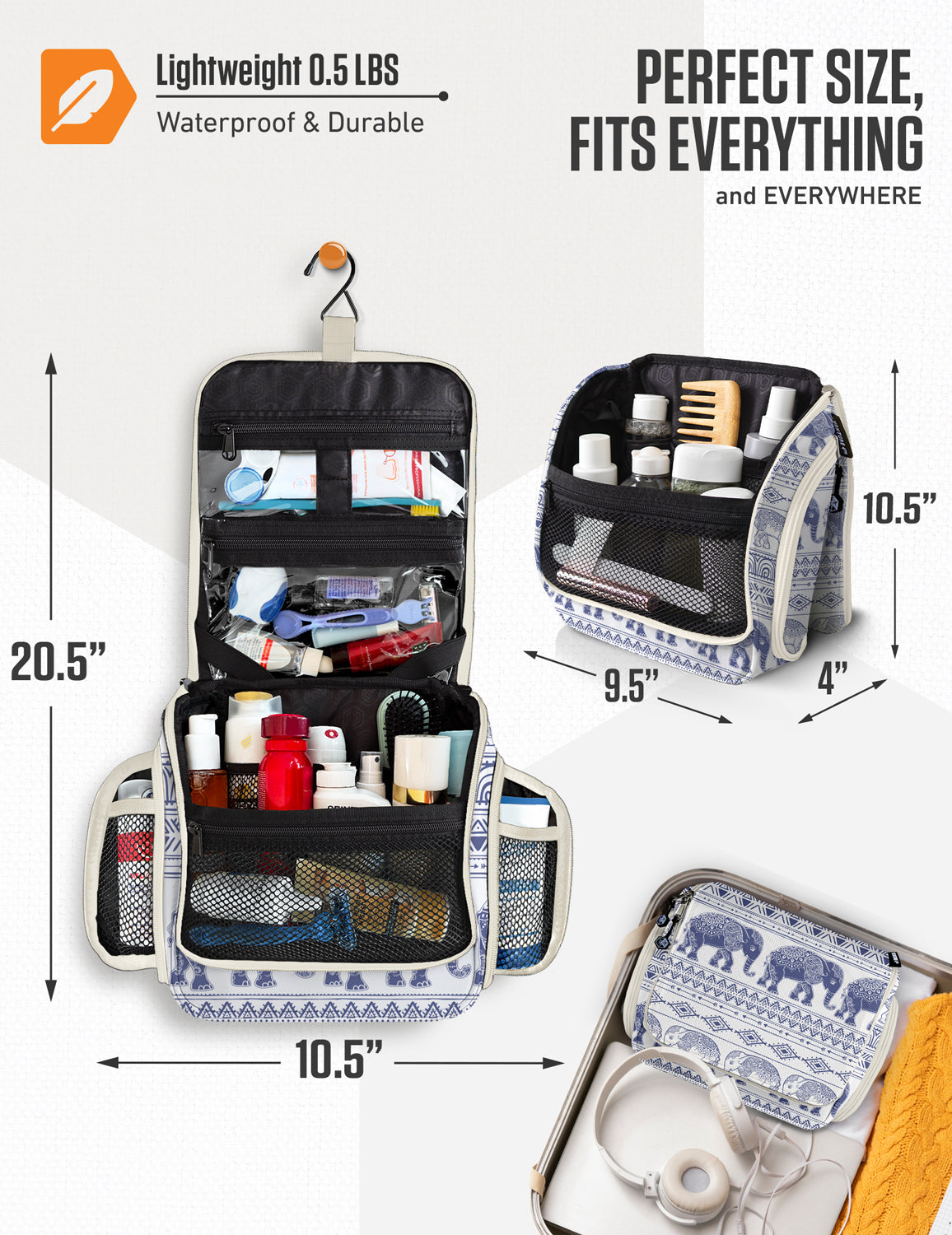Hanging Travel Toiletry Bag
