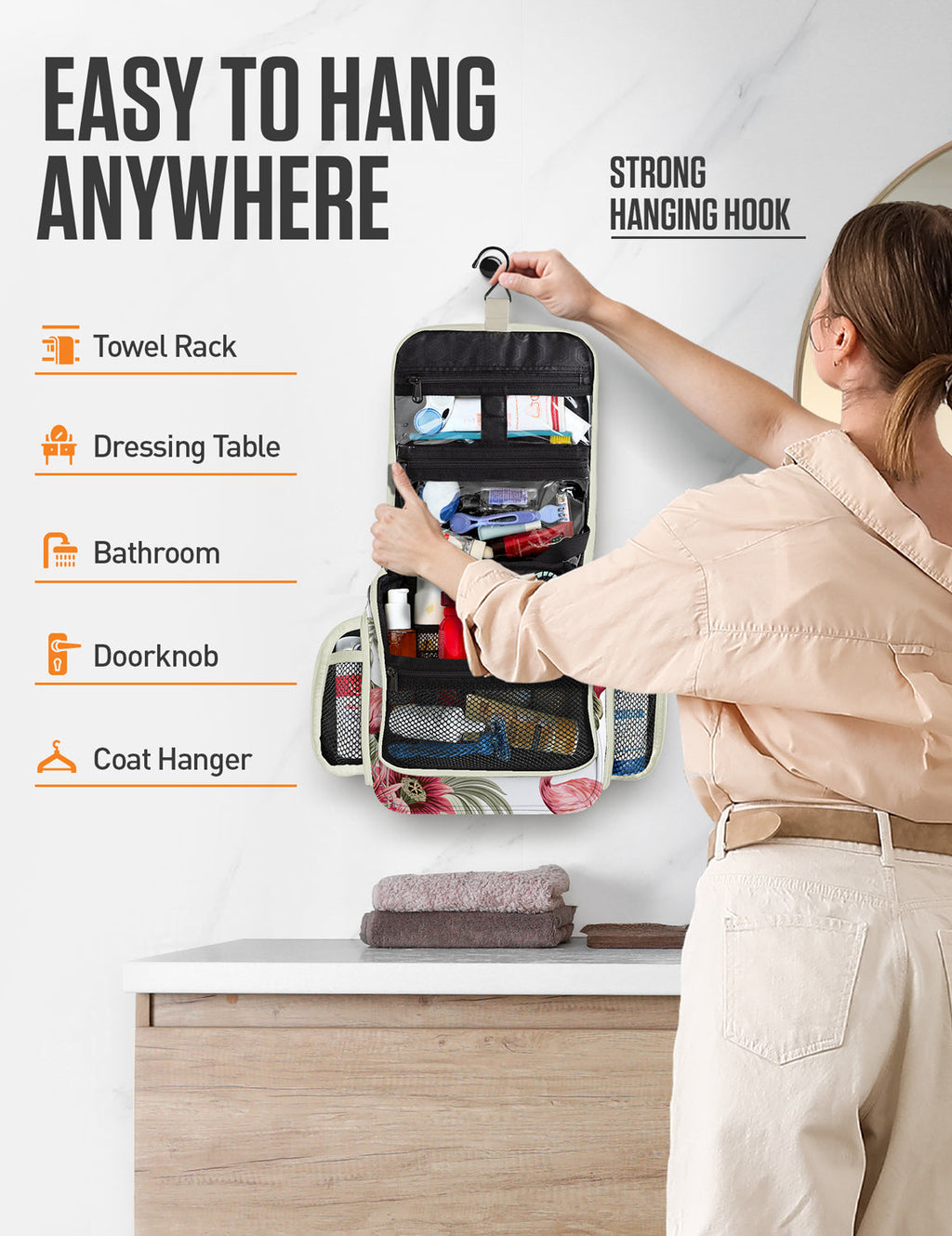 Hanging Travel Toiletry Bag