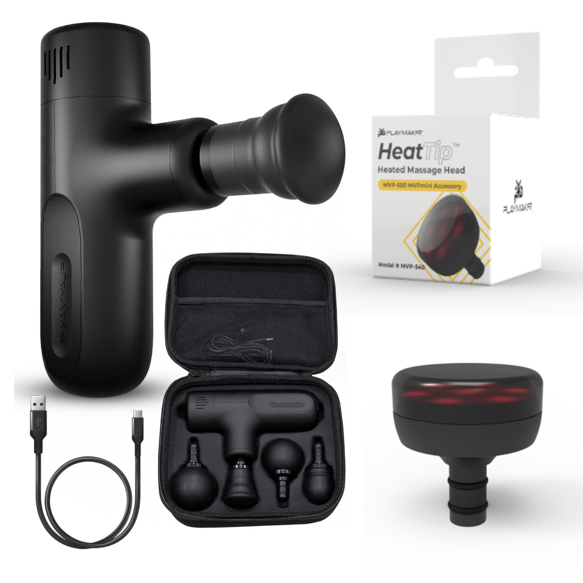 MVPmini Percussion Massager with Silicone Massage Heads