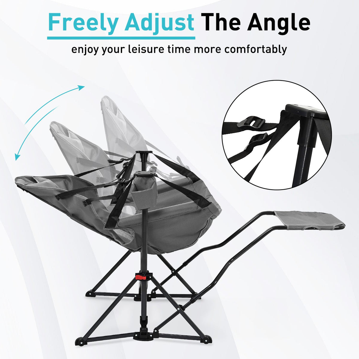 Ainfox Folding Hammock Camping Chair with Footrest