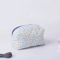 Floral Quilted Travel Makeup Bag