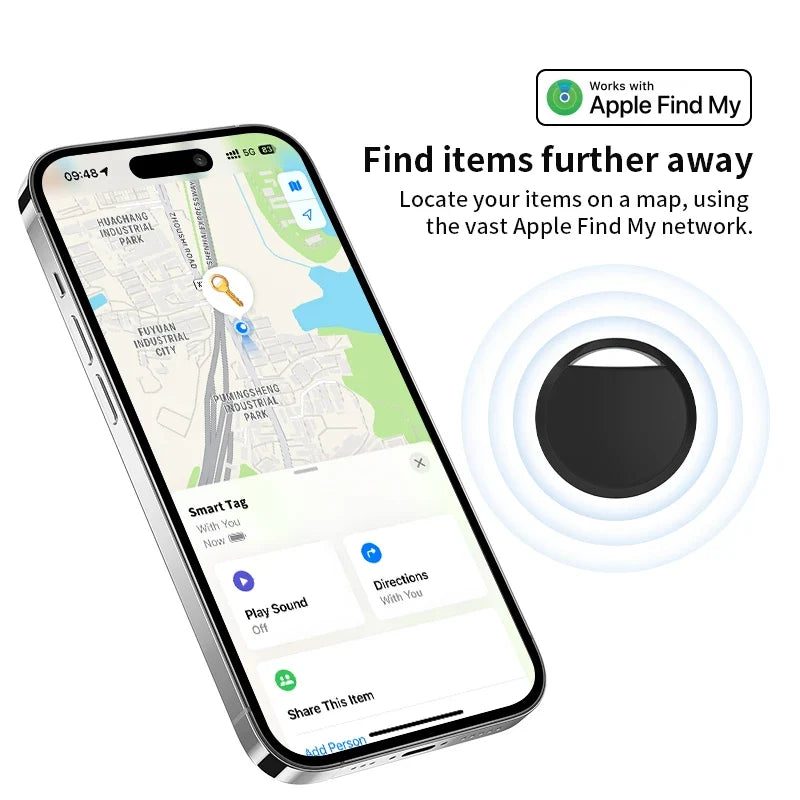 Bluetooth Item Tracker for Apple Find My | 1 or 4 Pack