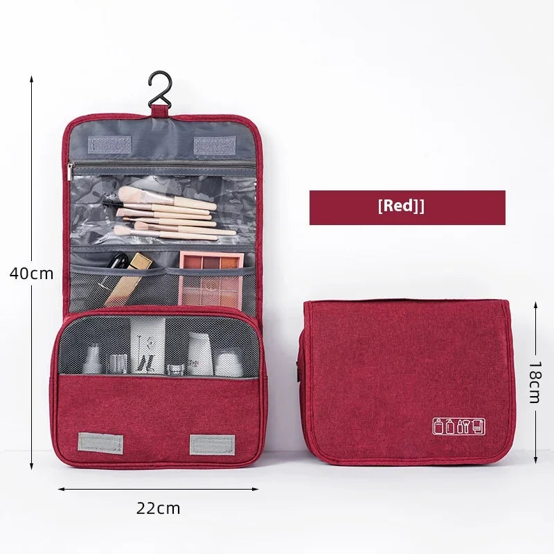 Foldable Hanging Toiletry Organizer | Travel Makeup Bag