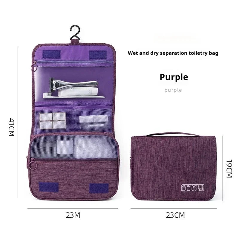 Foldable Hanging Toiletry Organizer | Travel Makeup Bag
