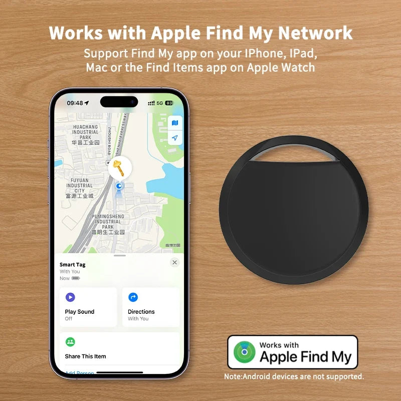 Bluetooth Item Tracker for Apple Find My | 1 or 4 Pack