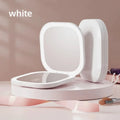 Portable LED Travel Makeup Mirror with 2X Magnification