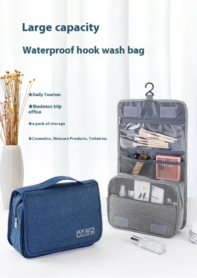 Foldable Hanging Toiletry Organizer | Travel Makeup Bag