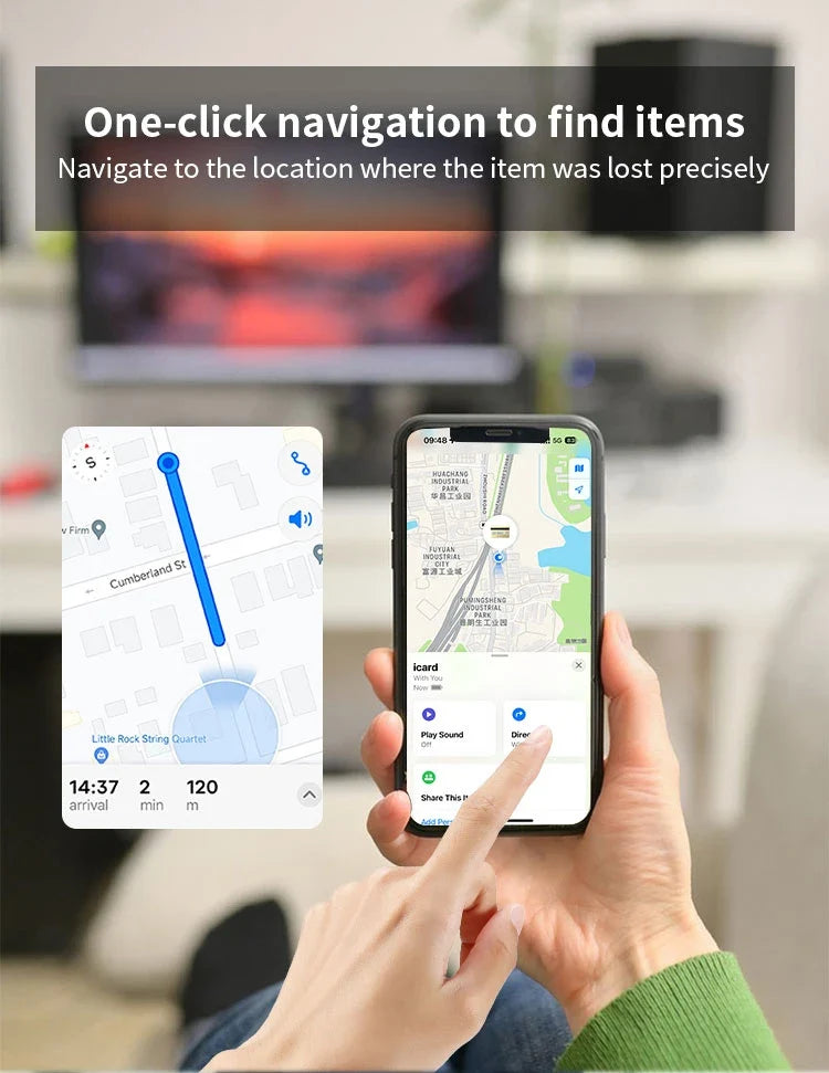Bluetooth Item Tracker for Apple Find My | 1 or 4 Pack