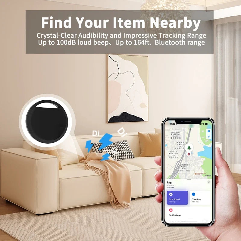 Bluetooth Item Tracker for Apple Find My | 1 or 4 Pack