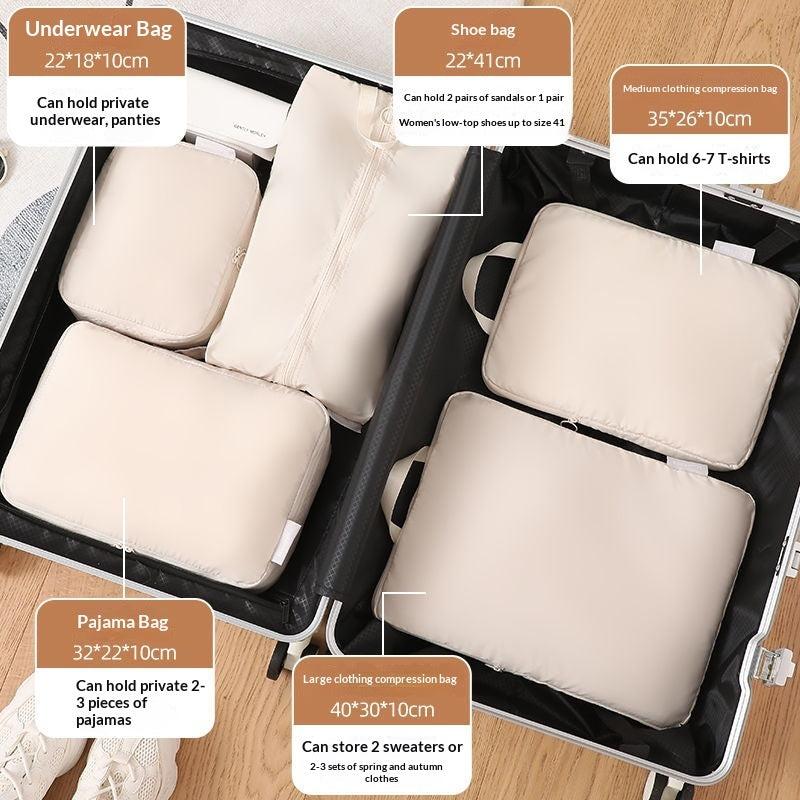 6-Piece Compressible Travel Packing Organizer Set