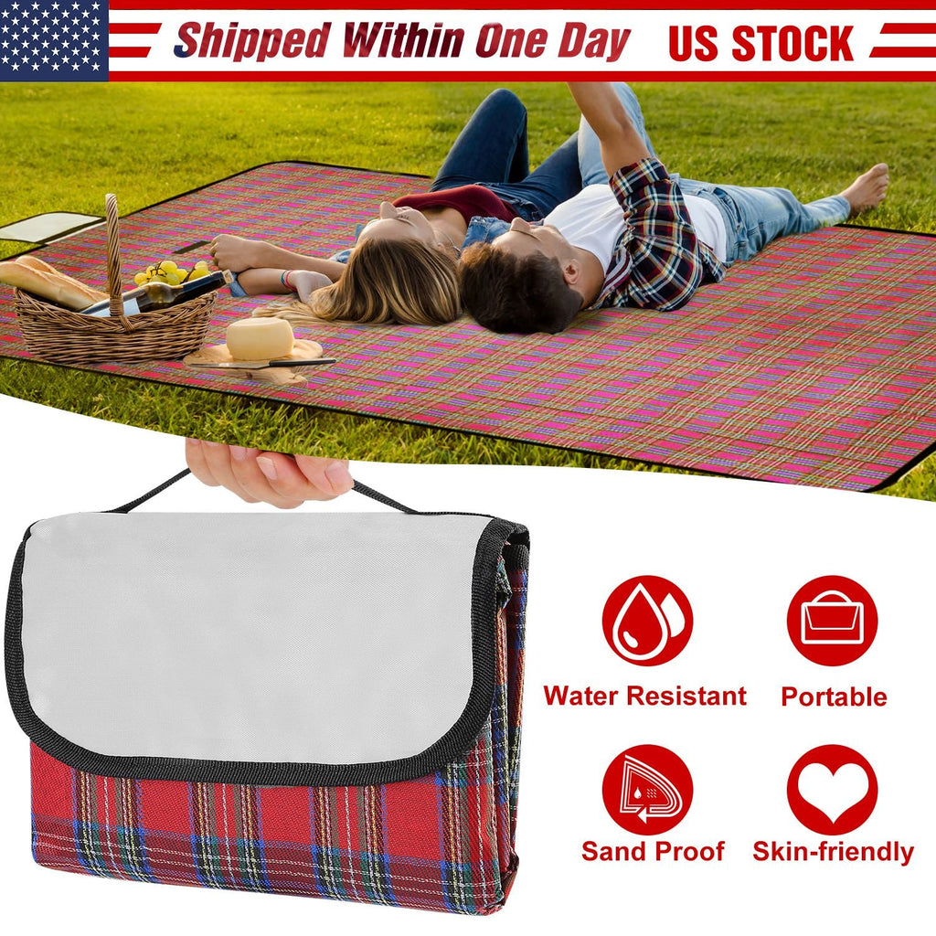 Waterproof Foldable Picnic Blanket with Carry Strap