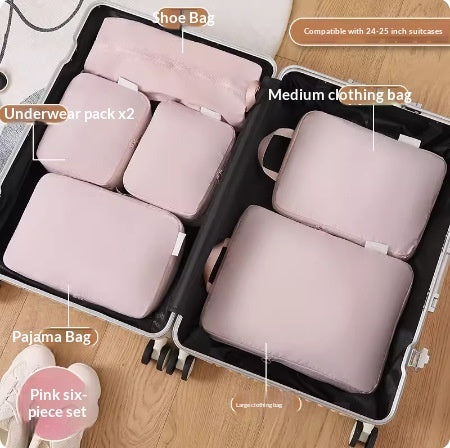 6-Piece Compressible Travel Packing Organizer Set
