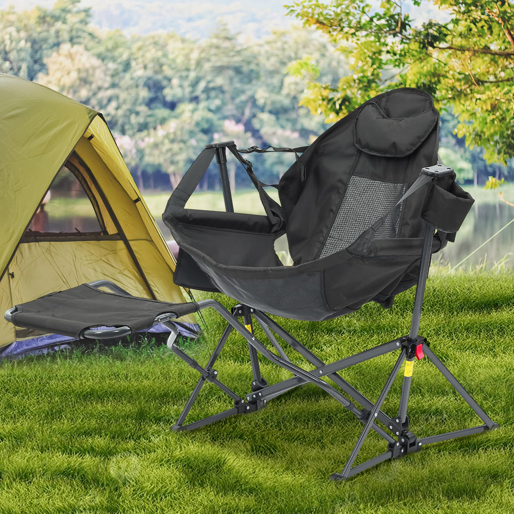 Ainfox Folding Hammock Camping Chair with Footrest