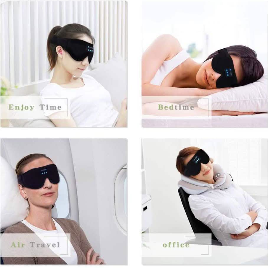 Bluetooth Sleep Eye Mask with Wireless Audio | Travel Rest