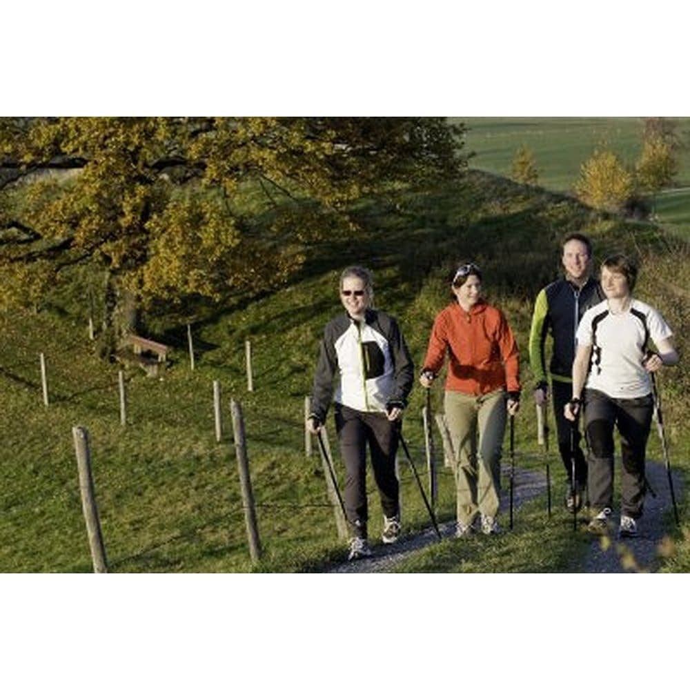 Nordic Walking Poles with Glove Grips & Travel Bag